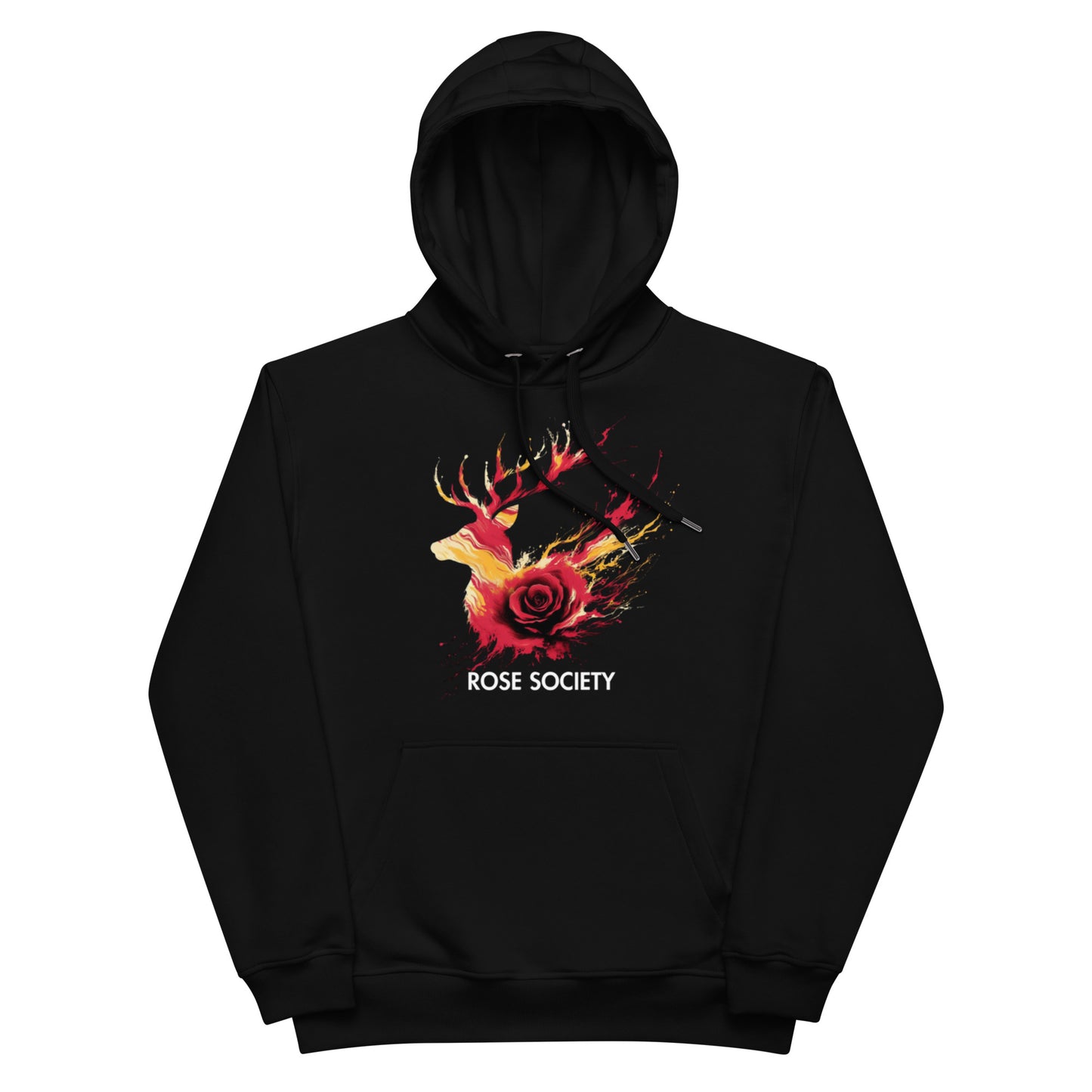 Majestic Aura Elk Hoodie Black - ROSE Society