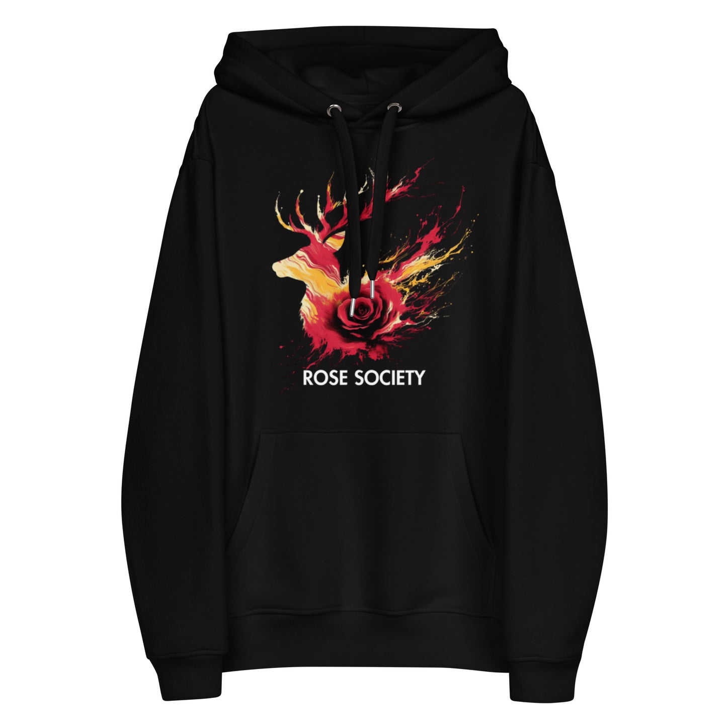 Majestic Aura Elk Hoodie Black - ROSE Society