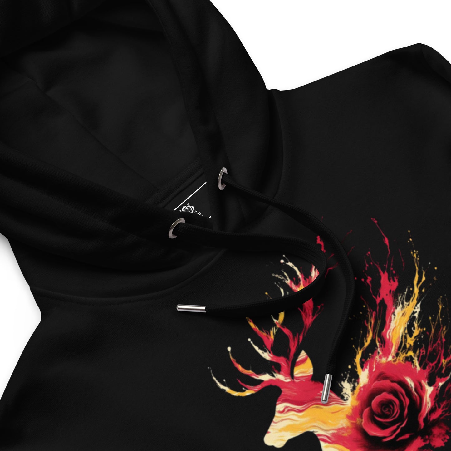 Majestic Aura Elk Hoodie Black - ROSE Society