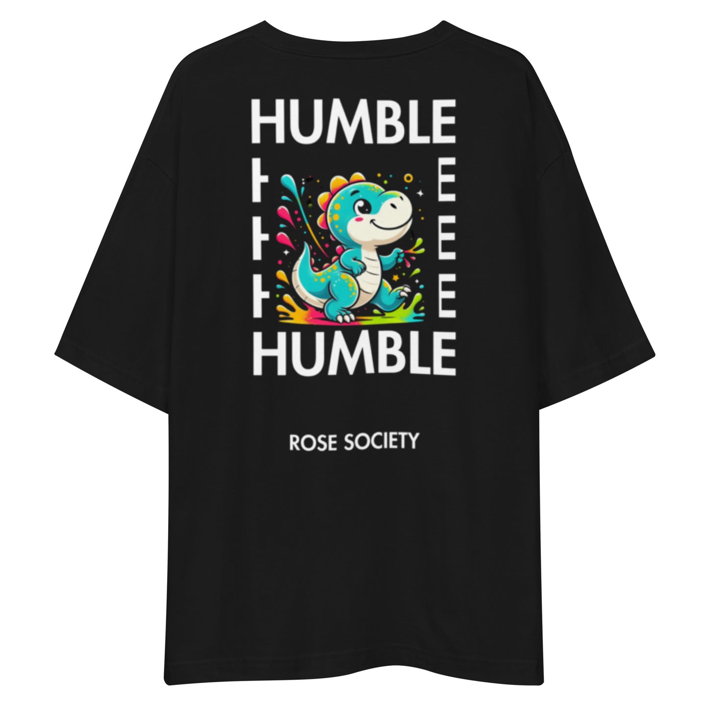 Humble Dino T-Shirt Black - ROSE Society