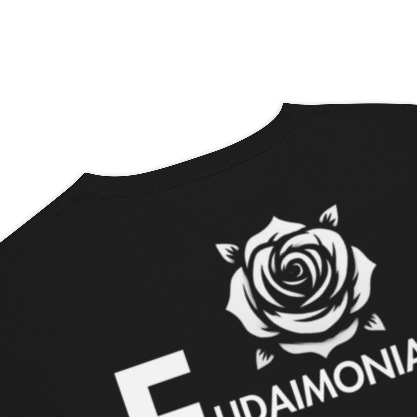 "Floral Virtue" Eudaimonia T-Shirt Black - ROSE Society