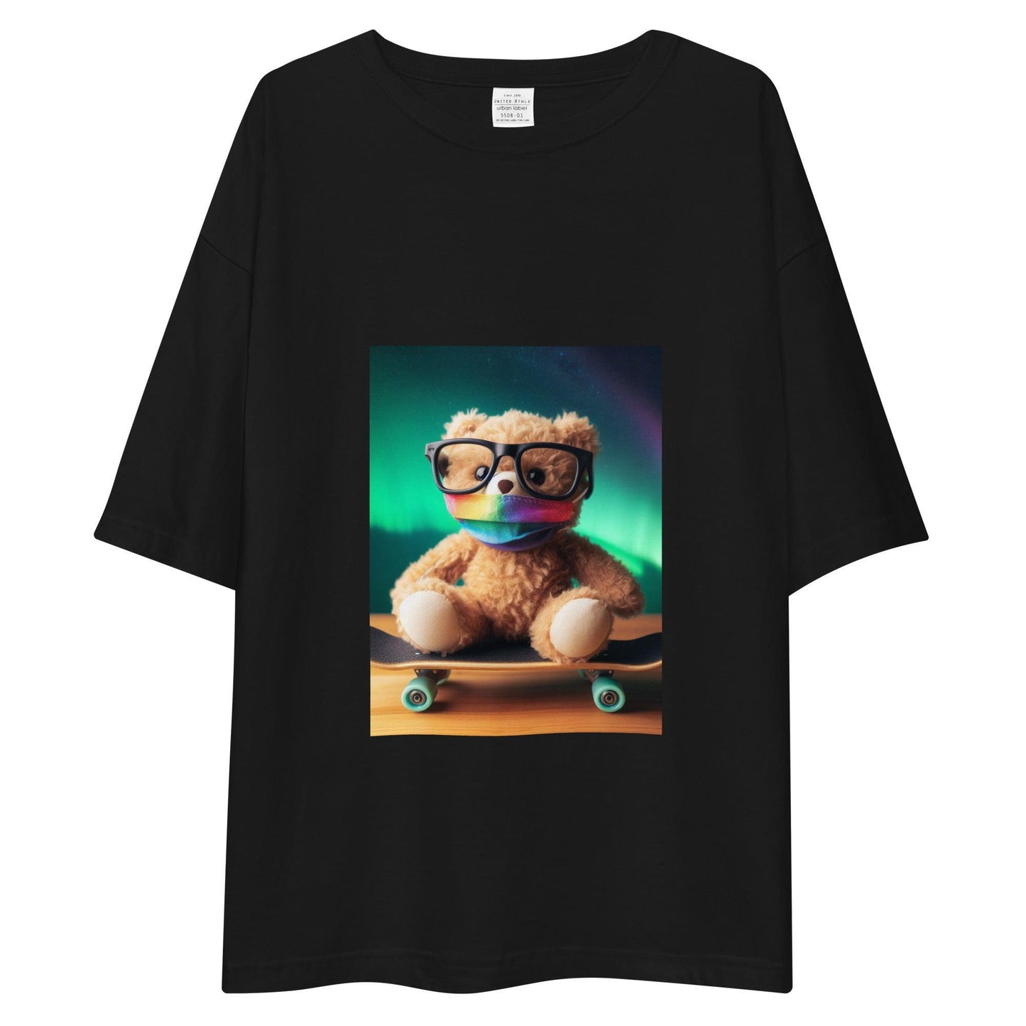 Aurora Whisperer Bear T-Shirt Black - ROSE Society