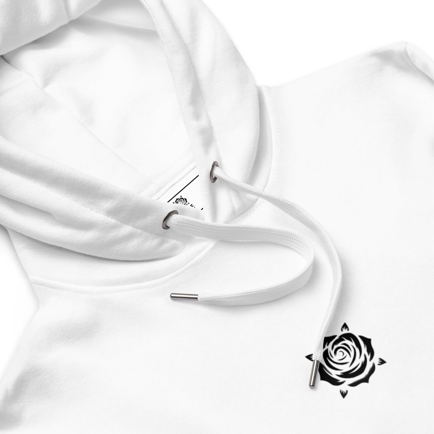 FUNDAMENTAL Monochrome Hoodie White - ROSE Society