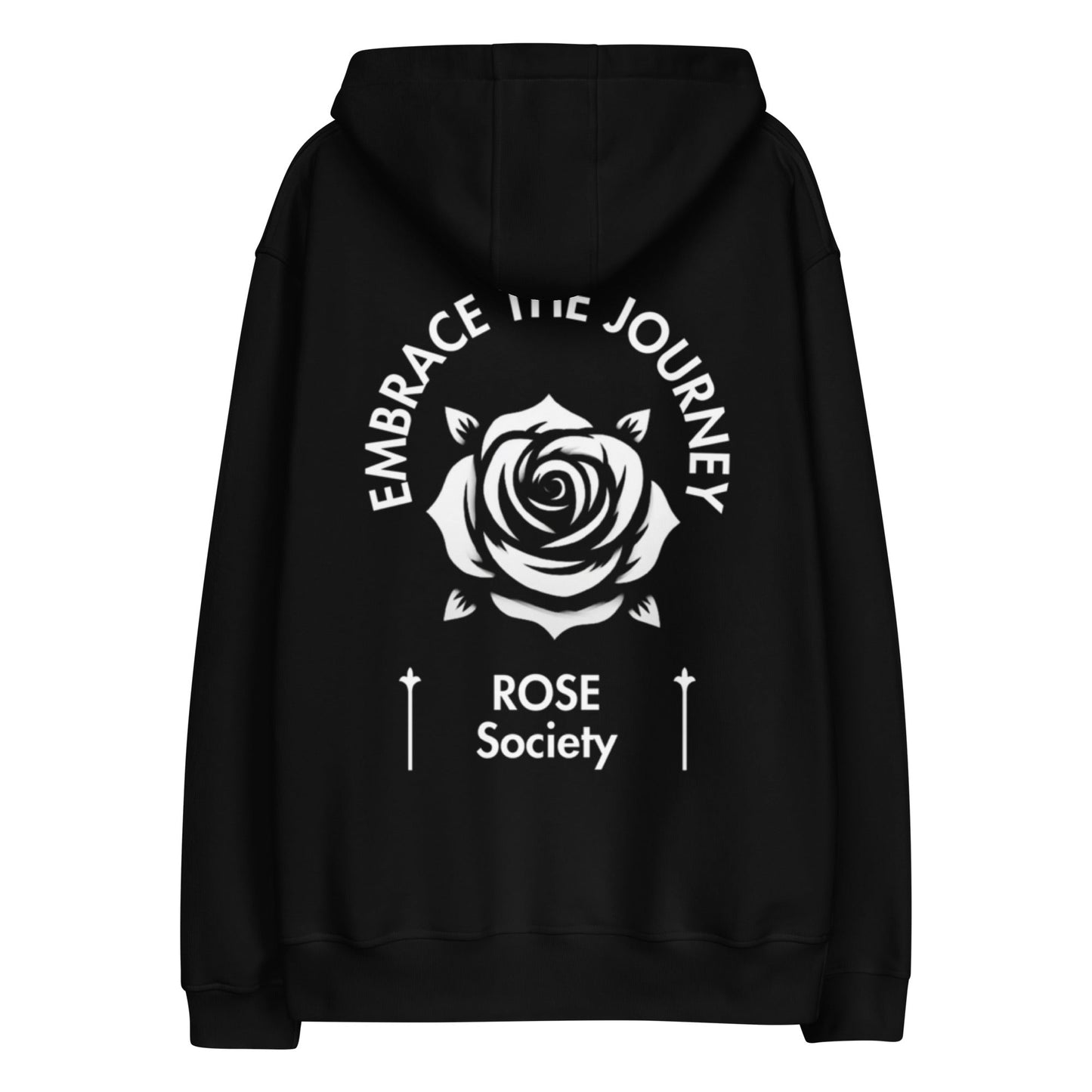 'Embrace the Journey' Hoodie Black - ROSE Society