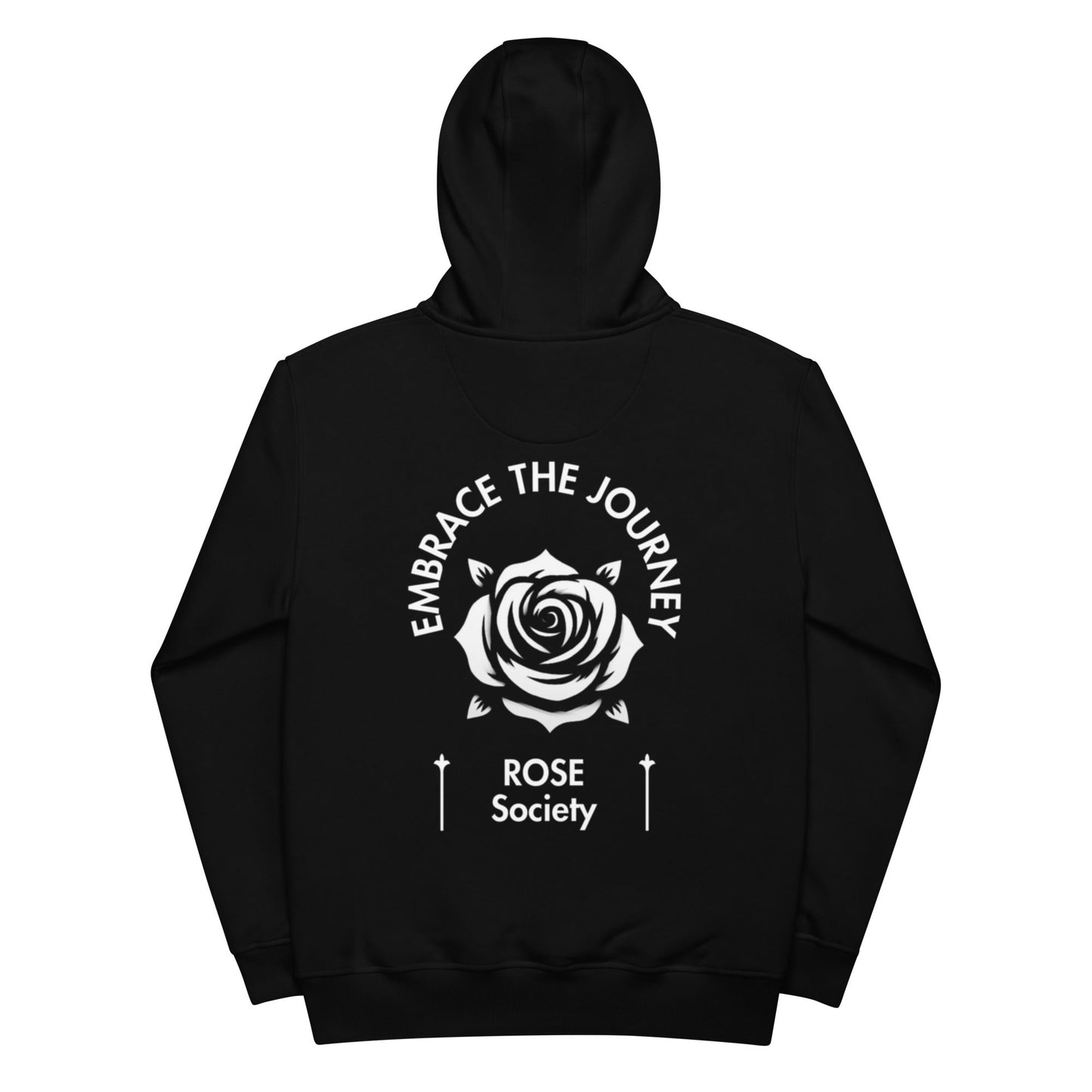 'Embrace the Journey' Hoodie Black - ROSE Society