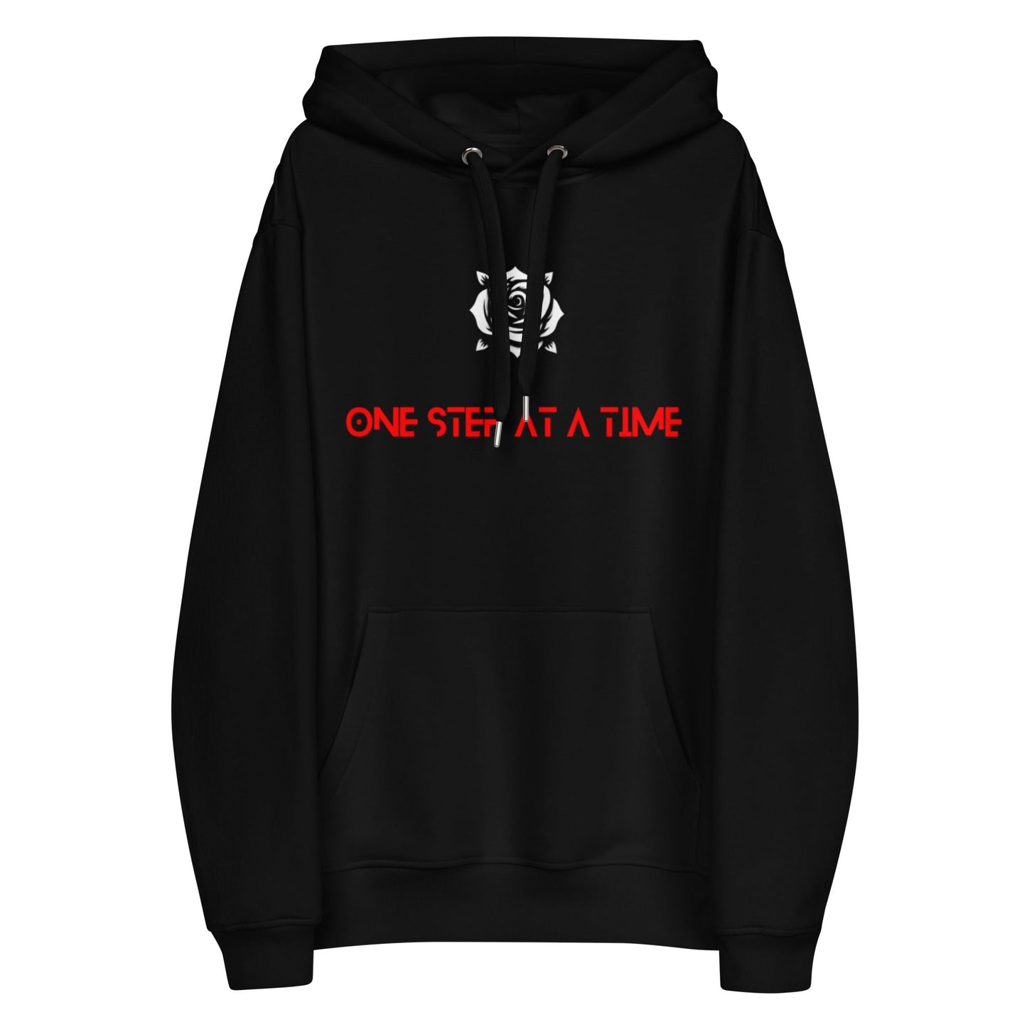 'One Step At A Time' Hoodie Black - ROSE Society