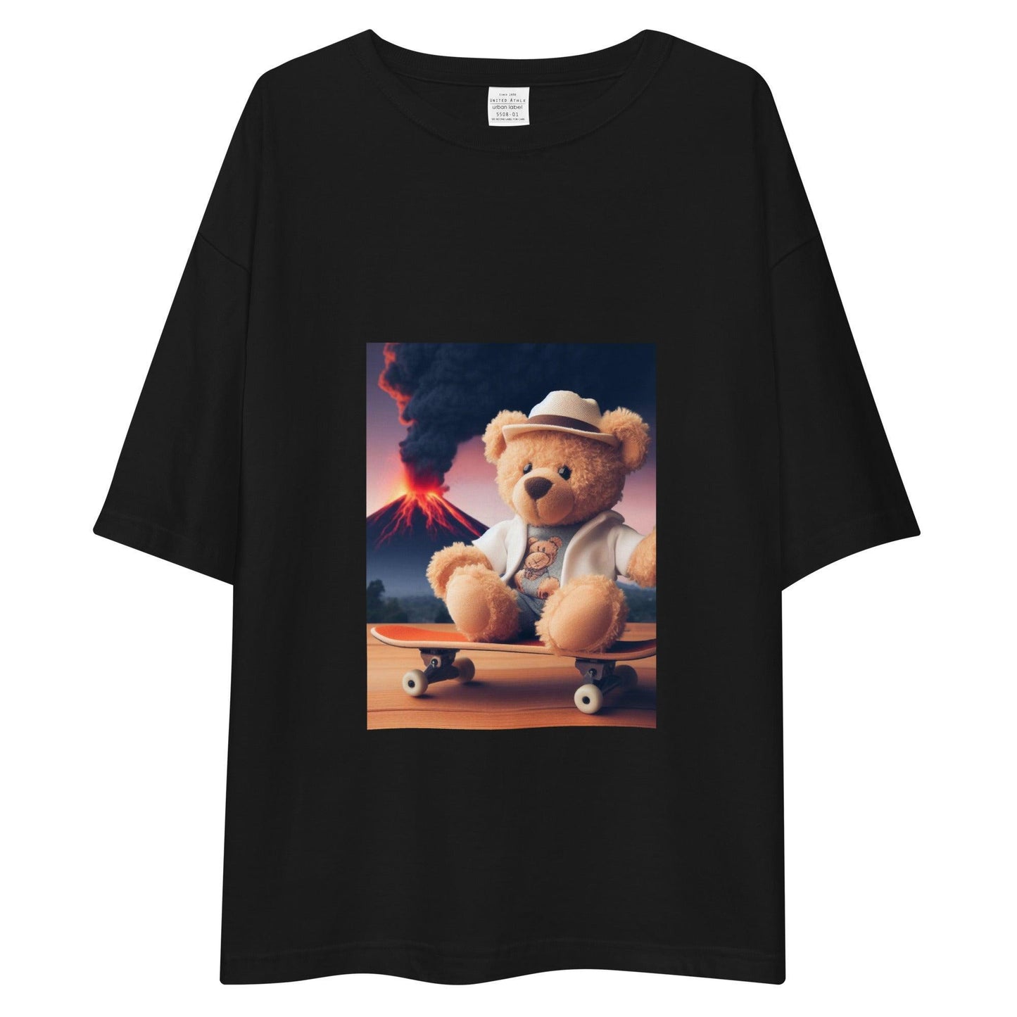 Volcanic Venture Bear T-Shirt Black - ROSE Society