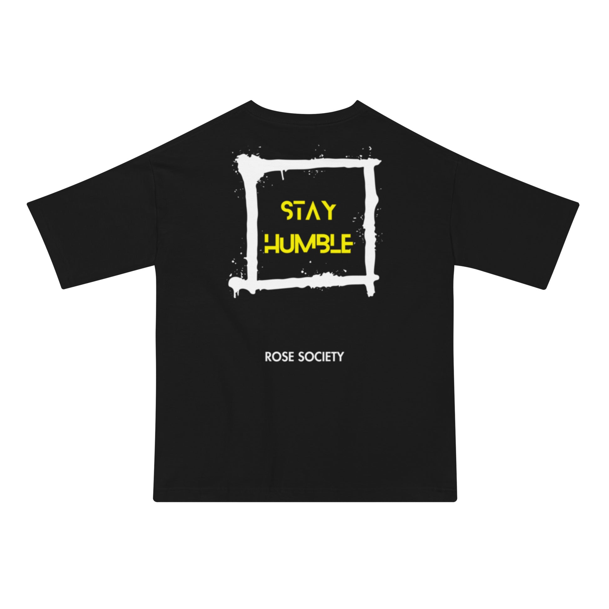 Original Stay Humble (Yellow) T-Shirt Black - ROSE Society