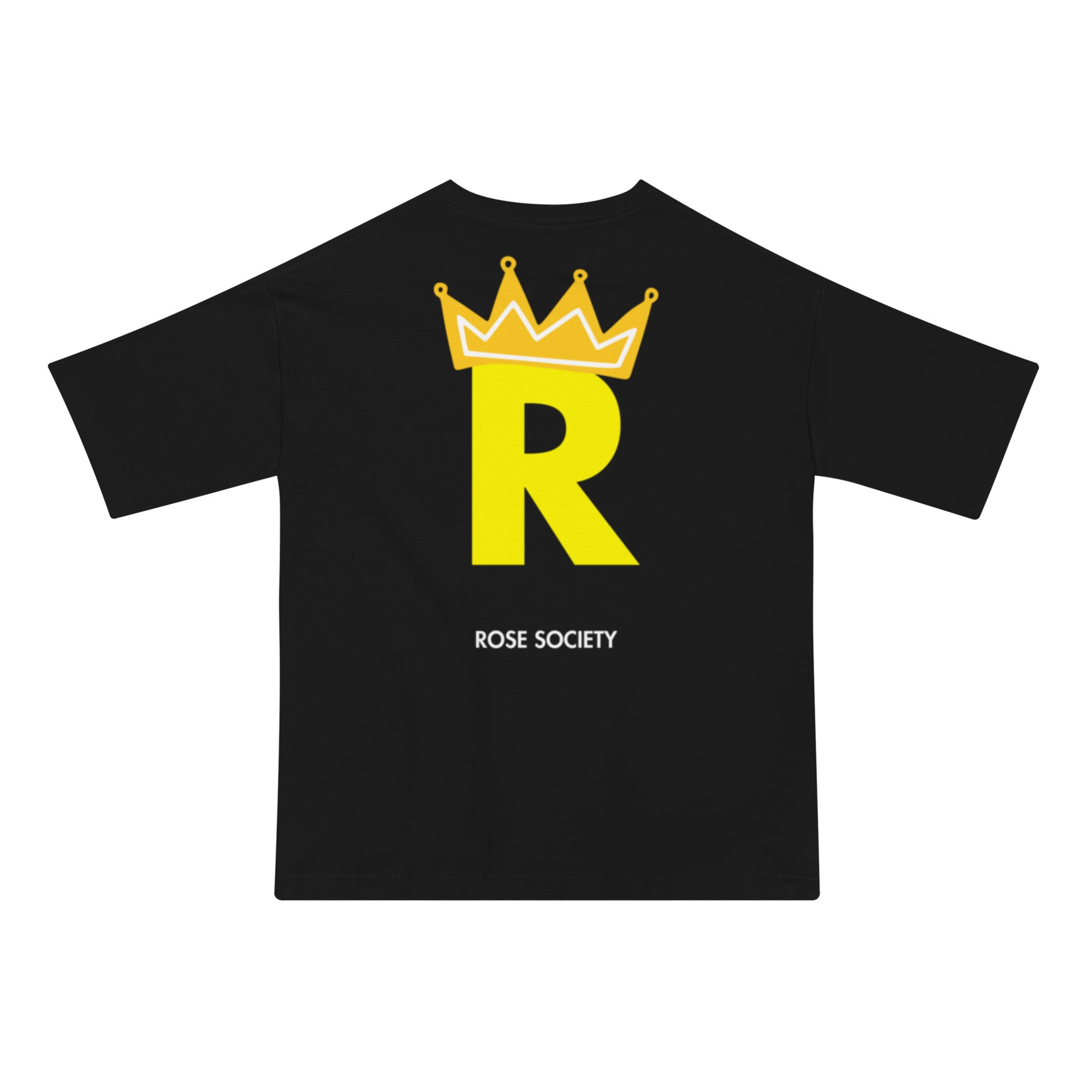 Royal R (Yellow) T-Shirt Black - ROSE Society