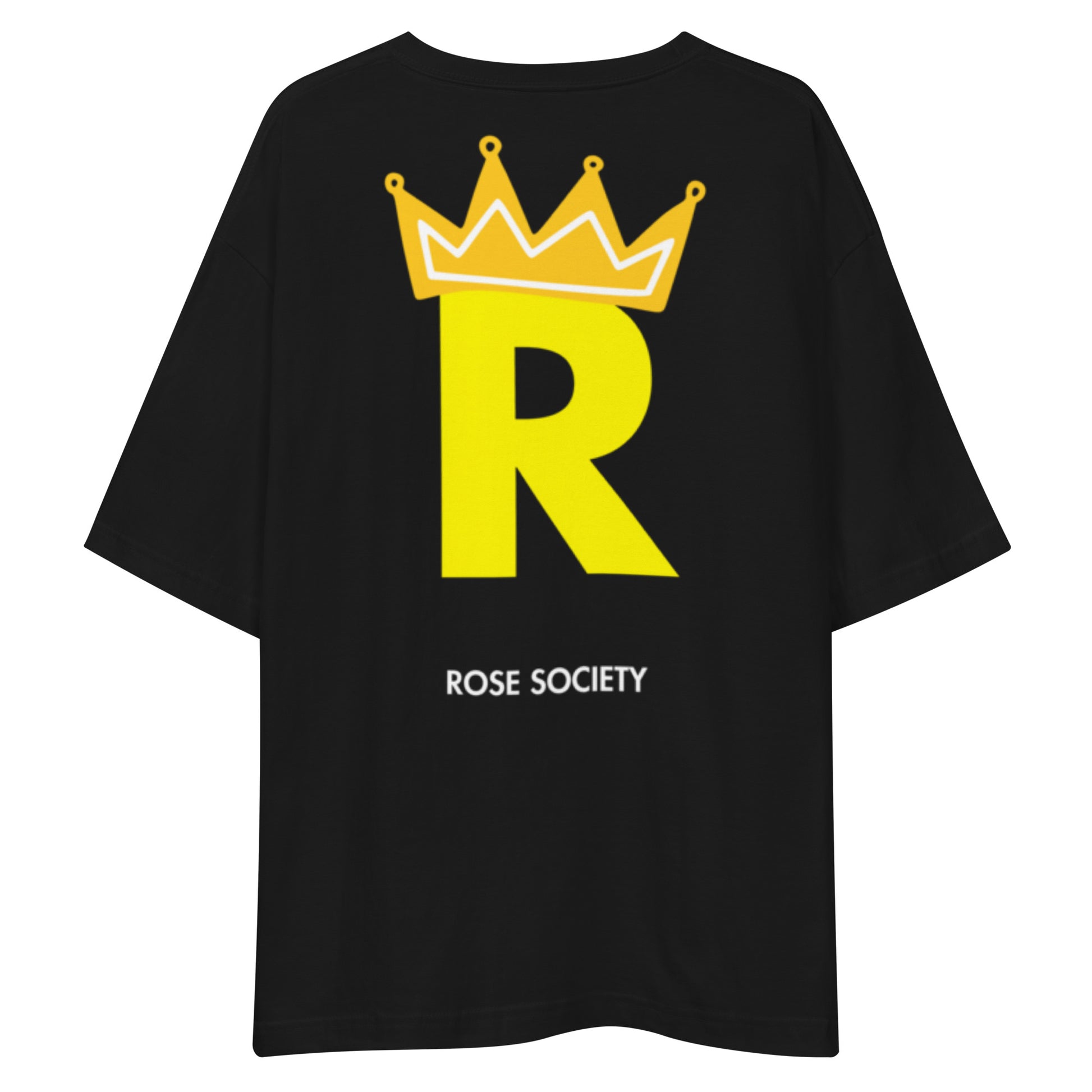 Royal R (Yellow) T-Shirt Black - ROSE Society