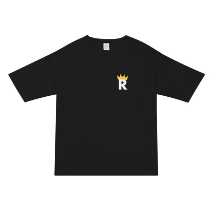 Royal R (White) T-Shirt Black - ROSE Society