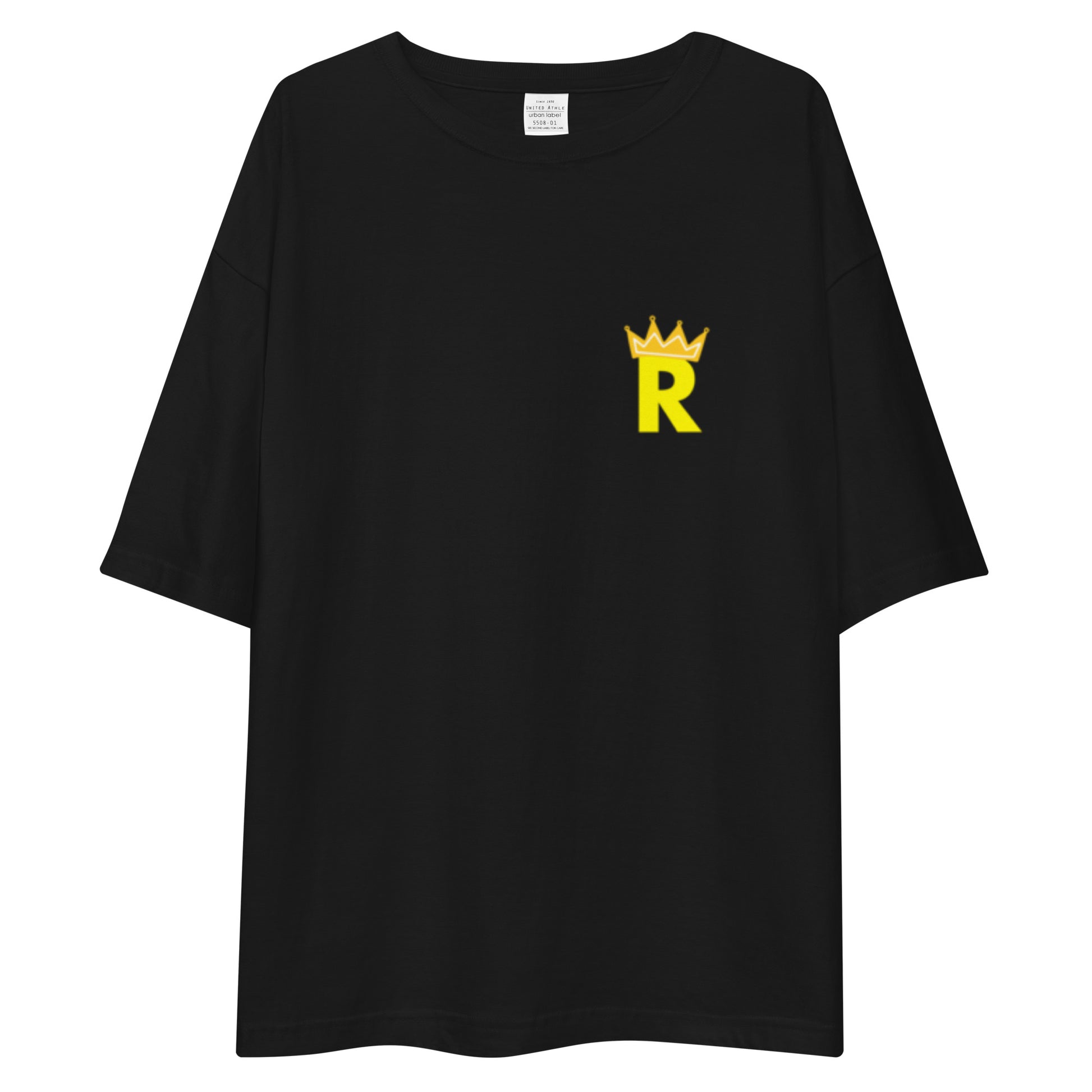 Royal R (Yellow) T-Shirt Black - ROSE Society