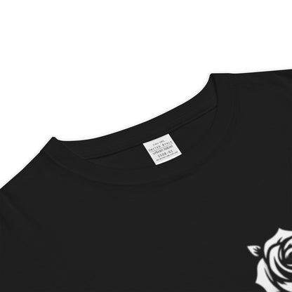 "Floral Virtue" Eudaimonia T-Shirt Black - ROSE Society