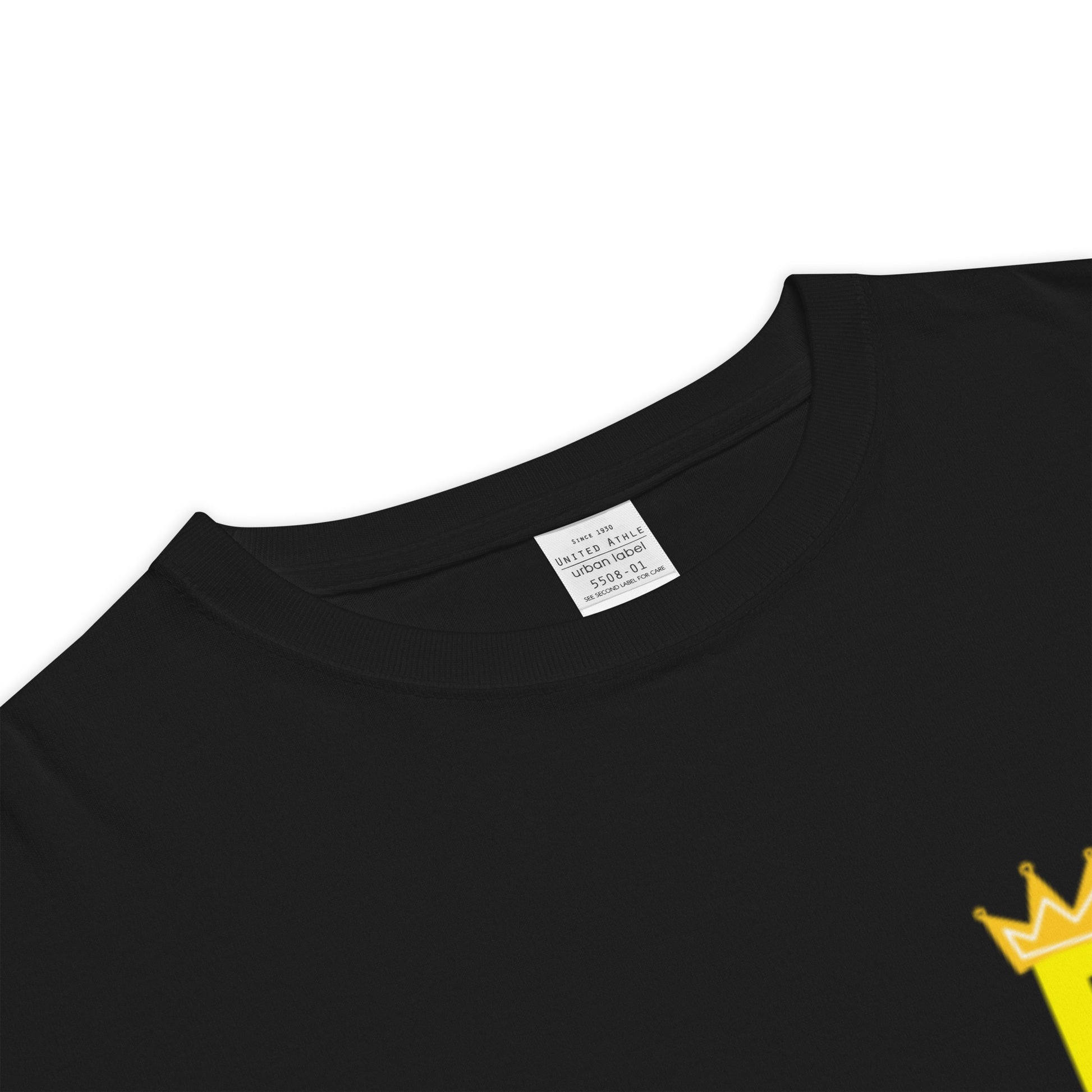 Royal R (Yellow) T-Shirt Black - ROSE Society