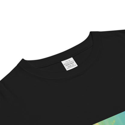 Rainbow Horizon Bear T-Shirt Black - ROSE Society