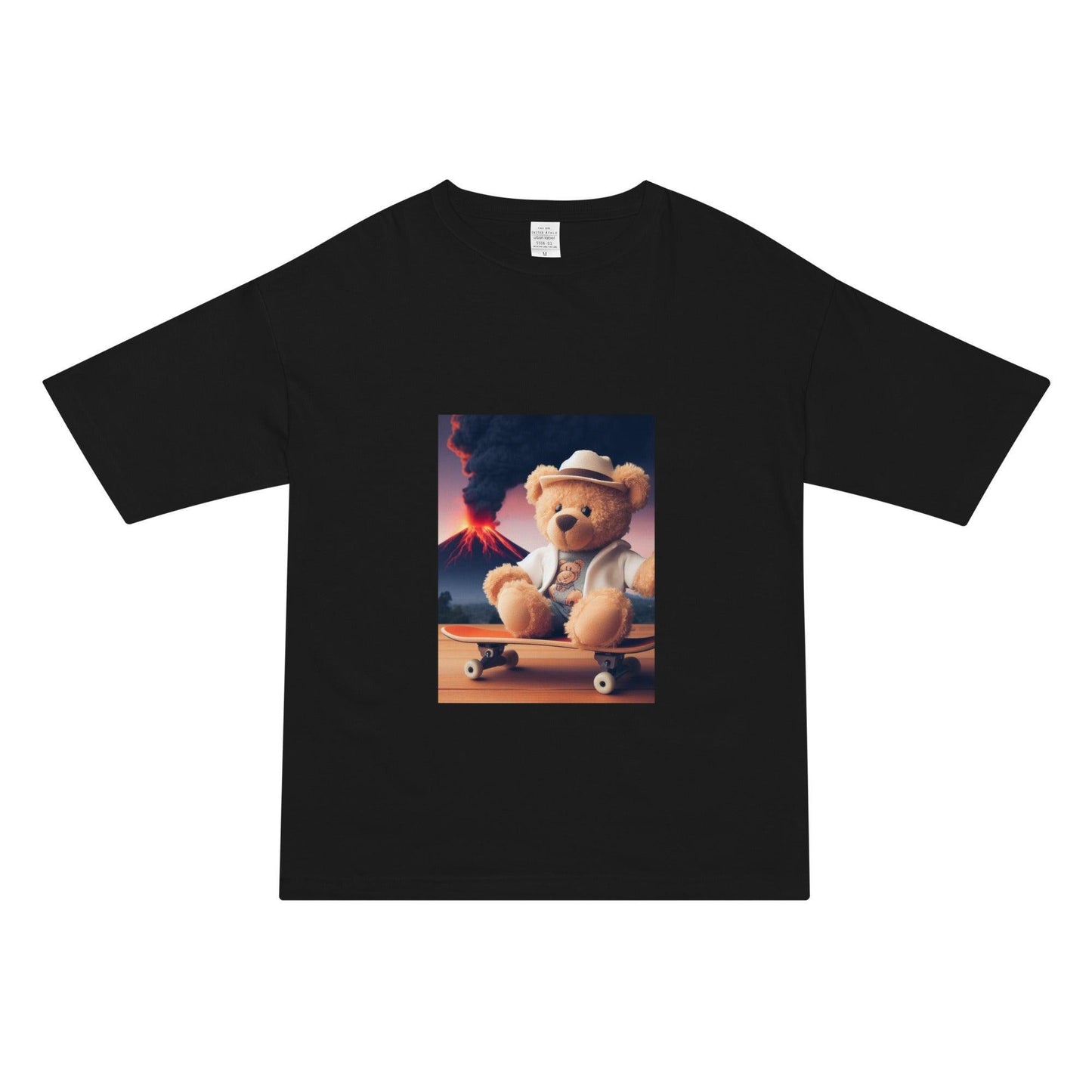 Volcanic Venture Bear T-Shirt Black - ROSE Society